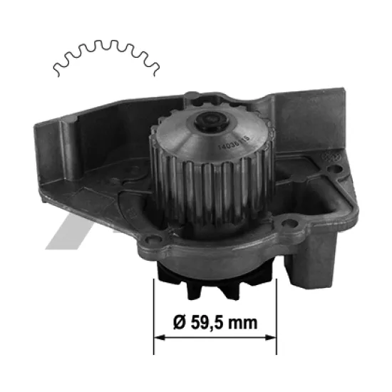 DEVIRDAIM SU POMPASI P205 P405 XU5M 1.6 P306 P406 XANTIA BX ZX XU7JP (1.8 8V)