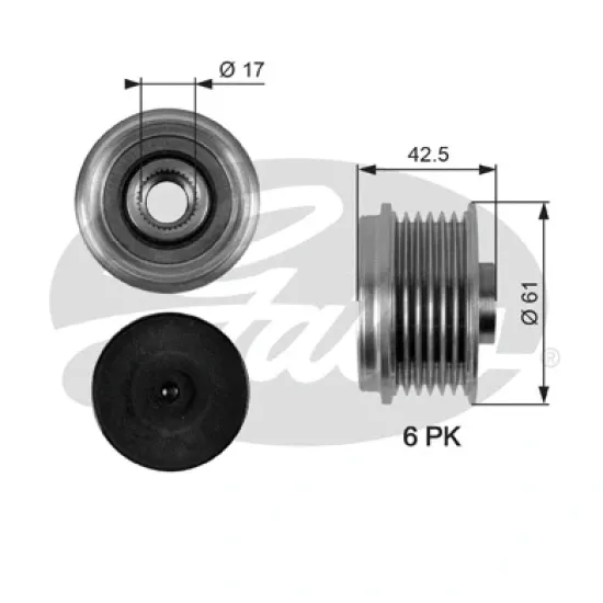 ALTERNATOR KASNAGI (RENAULT KANGOO 1.9DCI / MITSUBISHI CARISMA 1.9 DID 00-/ ) F-228881.3