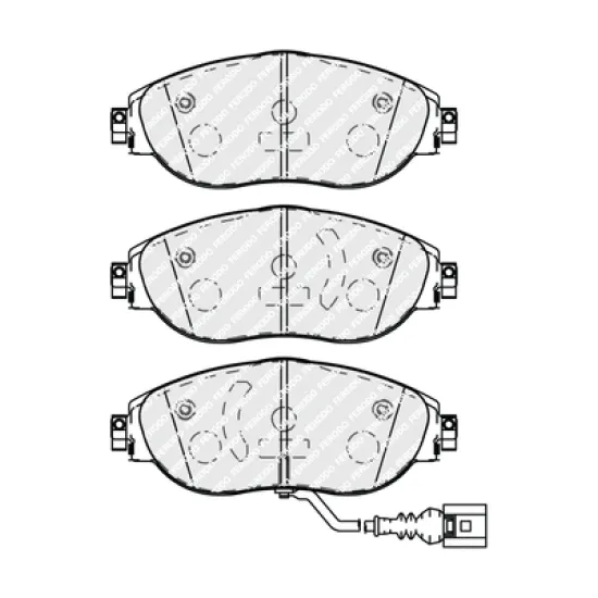 ON FREN BALATASI (VW GOLF 13- PASSAT 15- AUDI A3 13- SEAT LEON 13- SKODA OCTAVIA 13-)