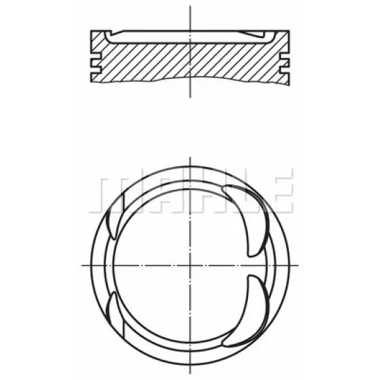 MOTOR PISTON SEGMAN LAGUNA 2,0 LAGUNA II SCENIC 2,0 16V F4R (82,70mm) / (STD)