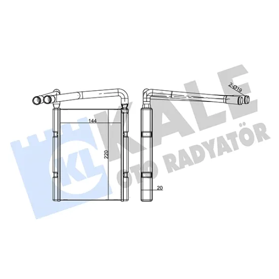 KALORIFER RADYATORU KIA RIO 2005-/