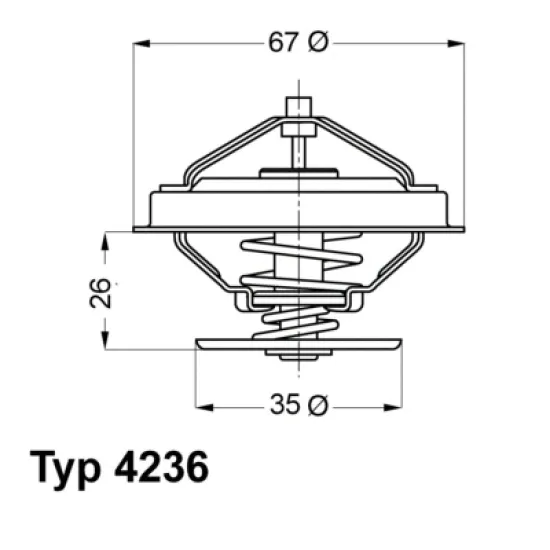 TERMOSTAT 88°C 89-00 3-SERI (E30-E36) 5-SERI (E34)