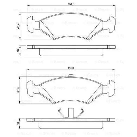 FREN BALATA ON 96-00 FIESTA 1.4 16V