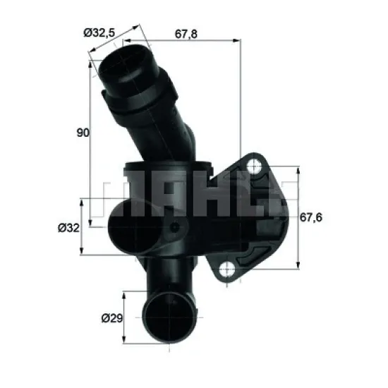 TERMOSTAT 87C-135C (VW AUDI A4 05-08  A6 05-11  SEAT EXEO 09-14)