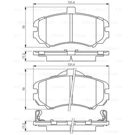 BALATA FREN ON-(HYUNDAI ELANTRA 04/06 )