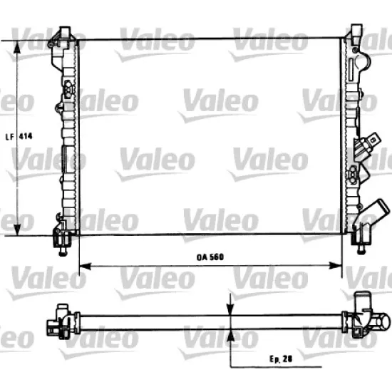 RADYATOR SU ( RENAULT LAGUNA I 1.8 2.0 N7Q / 2.0 8V F3R 1.6 16V NAC )