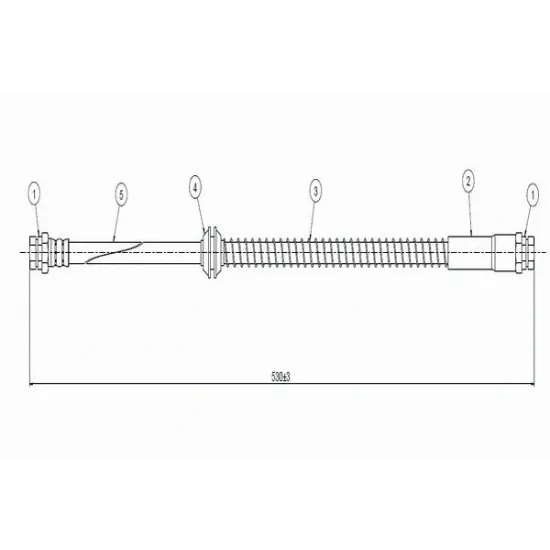 FREN HORTUMU ARKA (VW CADDY 04-/ GOLF V 01-)