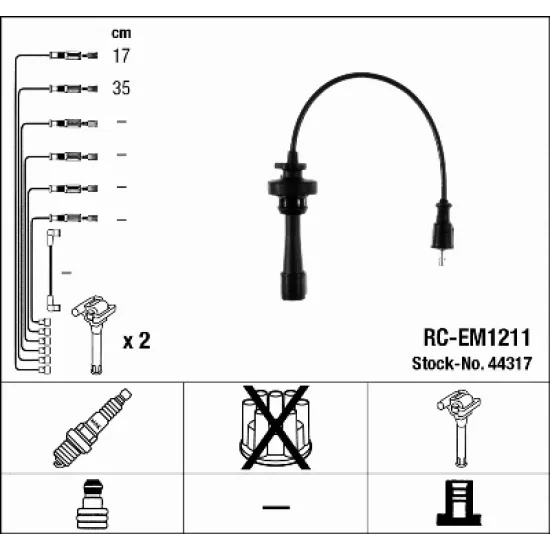 BUJI KABLOSU TAKIM RC-EM1211