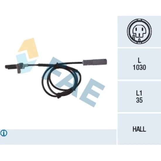 ABS SENSORU ARKA BMW E38 95>98