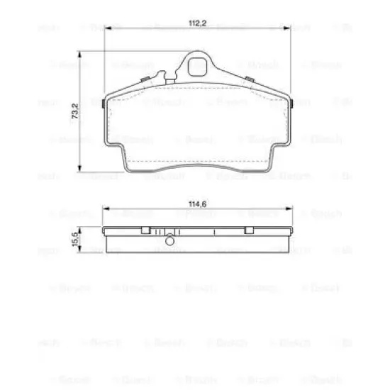 ARKA FREN BALATASI BOXSTER 987 S 3,2 05>08 CAYMAN 987 3,4 06>08