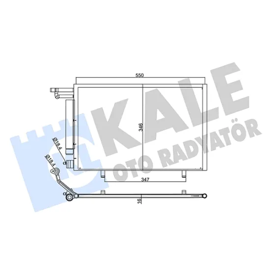 KLIMA RADYATORU KONDENSER (FORD ECOSPORT 1.5 TDCI 15/ )