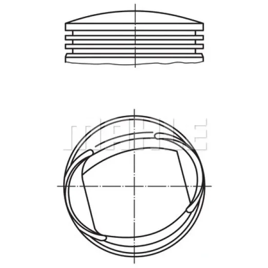 PISTON+SEGMAN 0.50 (-0.20MM) YM 80 MM (RENAULT R19-MEGANE-KANGOO 1.9D)