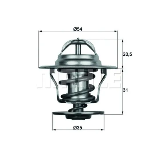 TERMOSTAT (84°) POLO GOLF II JETTA TOLEDO LEON IBIZA CORDOBA