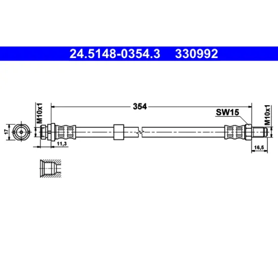 FREN HORTUMU ON SAG 01> TRANSIT V184