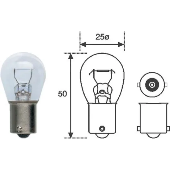 AMPUL 12V P21W 1141 