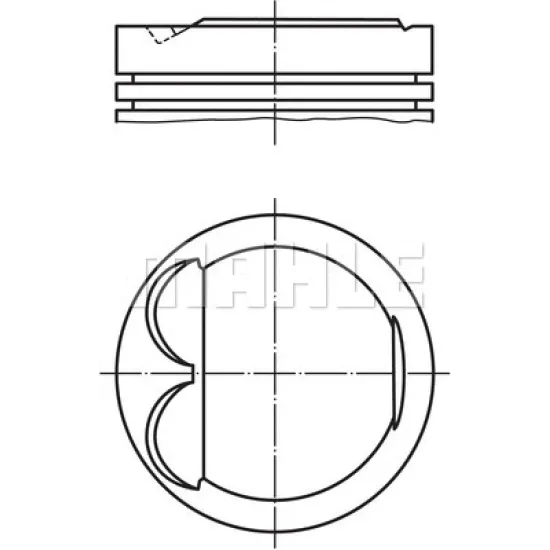 PISTON+SEGMAN 80.50 MM VONOSLU