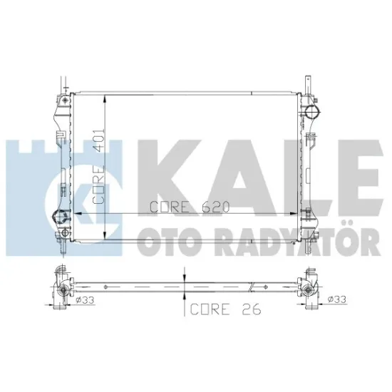 RADYATOR 01-06 TRANSIT V184