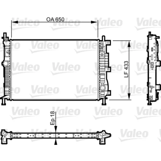 RADYATOR (OPEL ZAFIRA, PEUGEOT 3008 CITROEN C4 PICASSO 2012/)