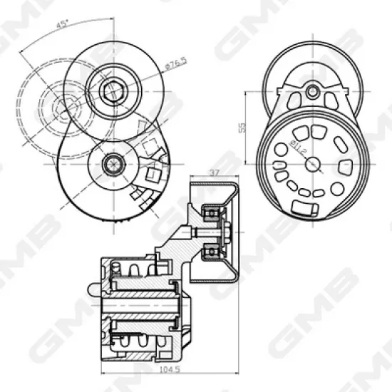 VANTİLATÖR GERGİSİ ( FORD TRANSIT V184 KOMPLE )