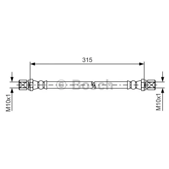 ARKA FREN HORTUM ( FORD FİESTA 76- )