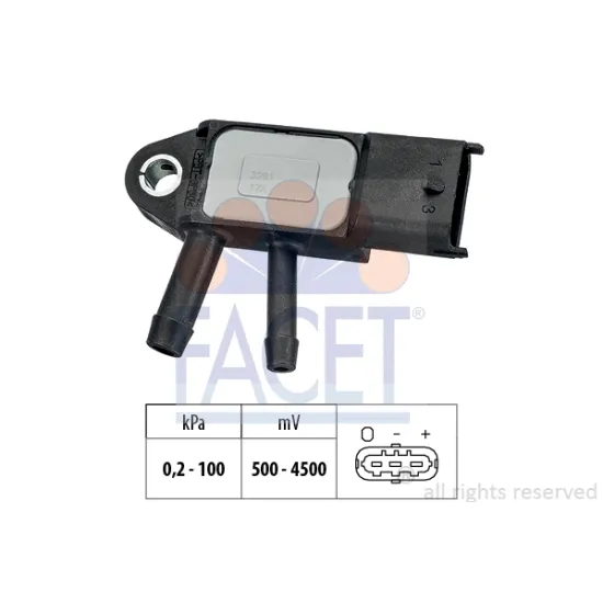 DPF SENSOR VOLVO C30 10>15 C70 10>13 S40 II 10>12 S60 II 10>14 S80 II 10> V50 10>12