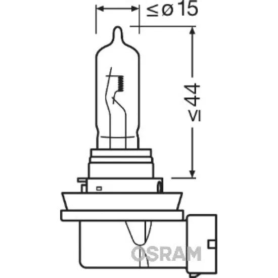 12V H9 65 Watt STANDART ISIK PLASTIK L SOKET