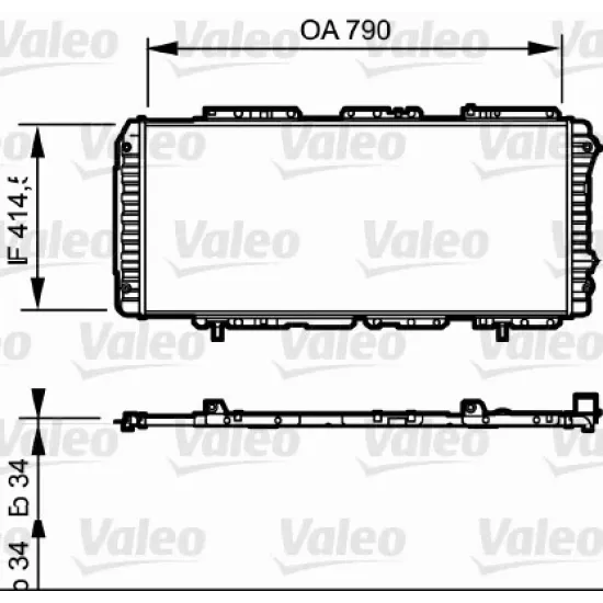 RADYATOR SU KLIMALI MEKANIK ( FIAT DUCATO 2.5D 2.5TD 2.0 2.3 2.8JTD / PEUGEOT BOXER 2.5D 2.5TD 2.0 2.3 2.8JTD / CITROEN JUMPER