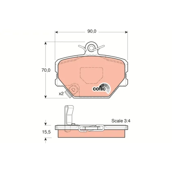 FREN BALATASI ON SMART CABRIO 00-04 CITY-COUPE 98-04 FORTWO 07-