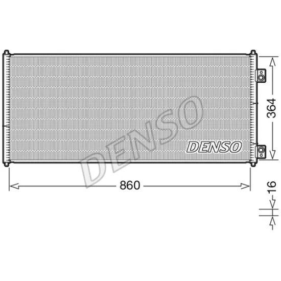 KLIMA RADYATORU (KONDANSER) TRANSIT V184 2.0TDCI / 2.4 TDCI 00>06