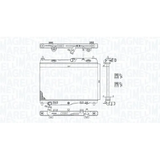 MOTOR RADYATORU FIESTA CB1 08>12 VI 08> 1.4 EFI AT 1.4 1.6 OTOMATIK SANZIMAN 350×538×16