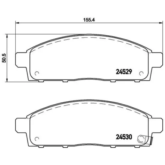 BALATA FREN ON-(MITSUBISHI L200 CR 2.5 DI-D 06-// / L200 SU 2.4 DI-D 15-//