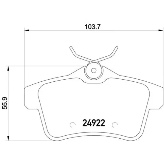 FREN BALATASI ARKA-PEUGEOT 3008-5008 09-