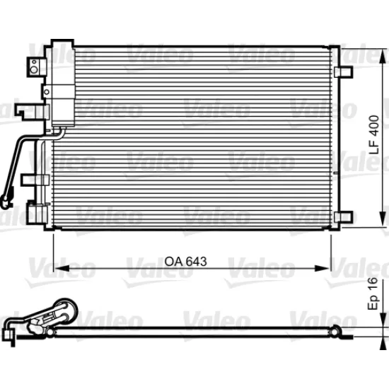 KLIMA RADYATORU-(NISSAN QASHQAI 07/13 2.0 DCI )