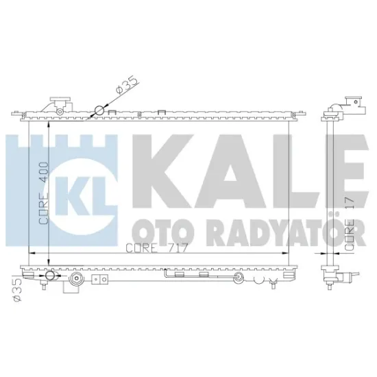 MOTOR RADYATORU (400x718x16) SONATA 2,0I 16V OTOMATIK