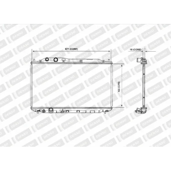 SU RADYATORU BRAZING KLİMASIZ FORD TRANSIT (V348) 2.2 2.4 TDCI 06-12)