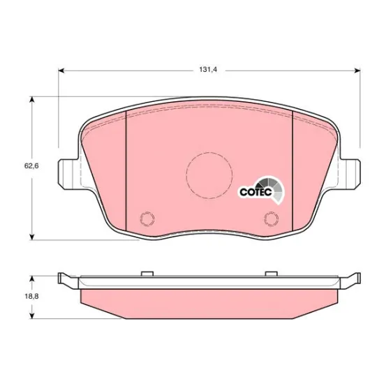 ON FREN BALATASI- (VW POLO 02-10 SEAT IBIZA 02-10 SKODA FABIA 00-10)