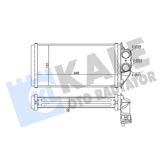 KALORIFER RADYATORU 01> PT.307 1.4-1.6-2.0 hdi (DIZEL)