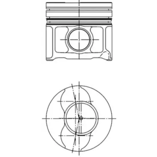 PISTON SEGMAN 0,6 FARKLI 82MM DOBLO 1.9 JTD 103 PS - VECTRA C 1.9 CDTI