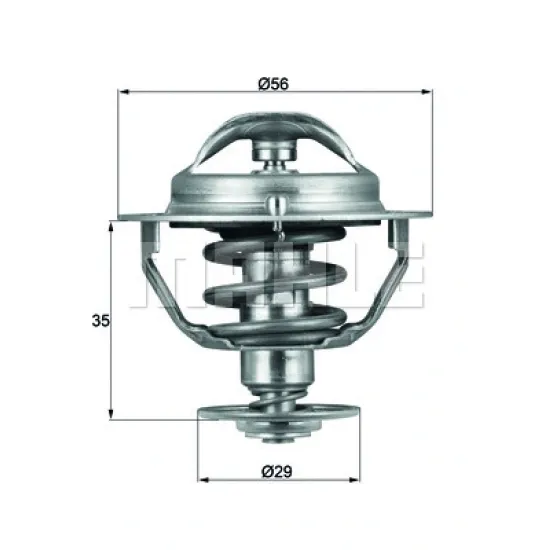 TERMOSTAT 82°C 03> COROLLA-YARIS-AVENSIS-AURIS 1.4-2.0 D-4D 