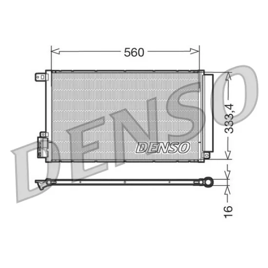 KLIMA RADYATORU (FIAT DOBLO III 1.4I 09- /OPEL COMBO 1.4I 12- MITO 1.4I 08- )