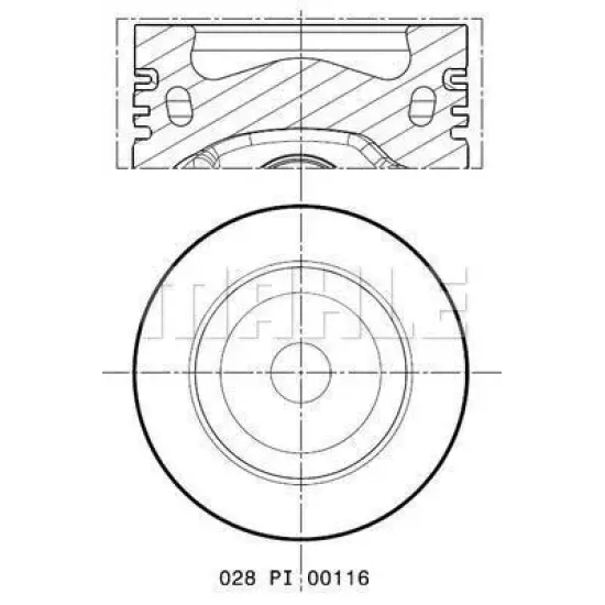 PISTON+SEGMAN KOMPLE-STD(VW AMAROK 10- CRAFTER 12-16)CKUC-CKUB-CNFA-CNEA-CSHA-CNFB