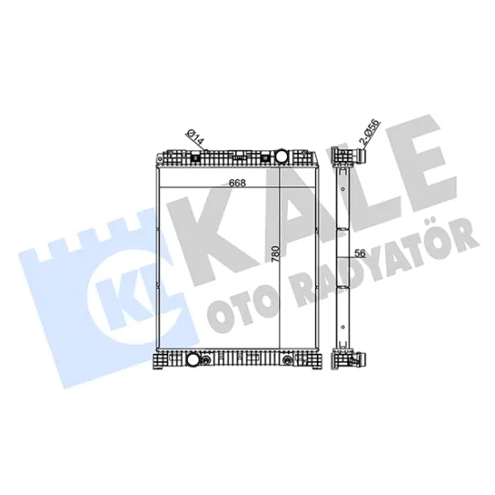 SU RADYATORU MERCEDES ATEGO / AXOR (CERCEVESIZ) / (AT)