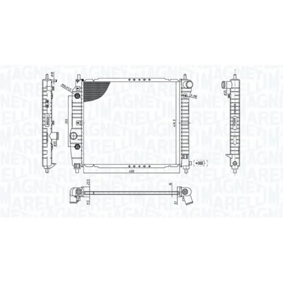 MOTOR RADYATORU (600x418x16) KALOS 02-> AVEO 1,4 OTOMATIK