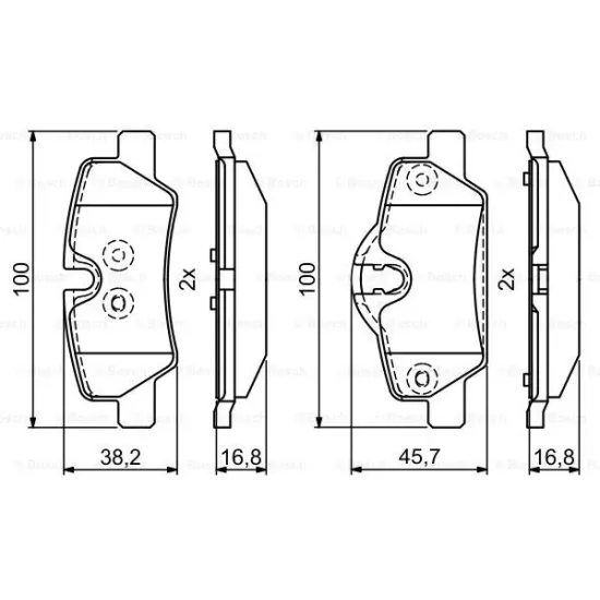 BALATA FREN ARKA (MINI COOPER 13-)