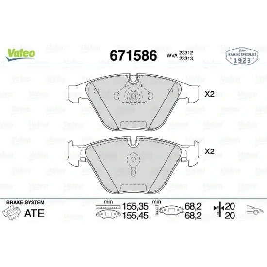 FREN BALATASI ON (BMW E60-E65-E66 ) 2331211