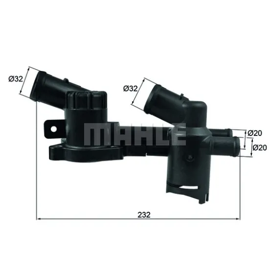 TERMOSTAT GOVDESI 80°C 10> POLO-JTTA-GOLF.VI-A1-A3 1.2tsi