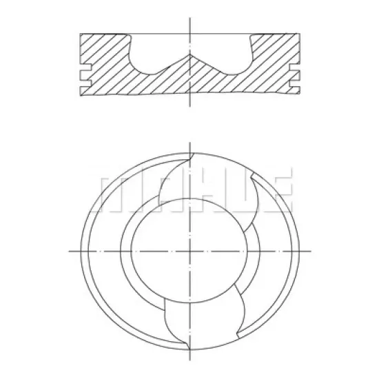 PISTON+SGM (ADET) STD T.PRTR.T5 2.5tdi 130hp-174hp *AXD* *81* 