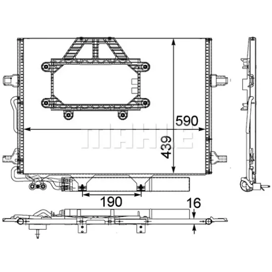 KLIMA RADYATORU (KONDENSER) 05-10 C-SERI (C320-C350)-E-SERI (W211-S211)