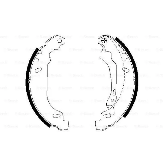 ARKA FREN BALATASI PABUC CLIO II SYMBOL LOGAN SANDERO 1.2 / 1.4 / 1.5 / 1.6 ABSSIZ