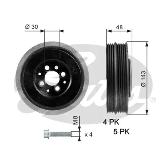 KRANK KASNAGI ( AUDI 1.9TDI A4 A6 / VW PASSAT 1.9TDI )